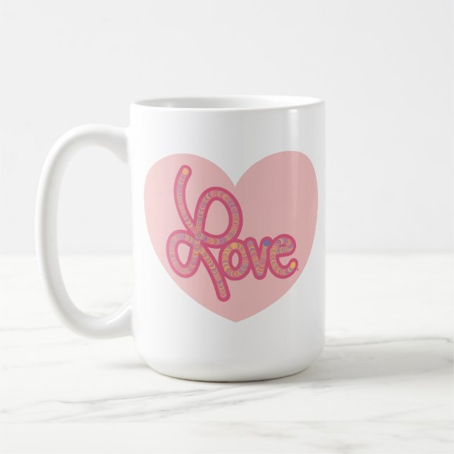 Liebesherz-Tasse Kaffeetasse (Links)