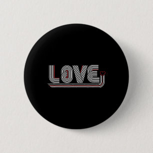 Liebesherz Valentinsdesign Button