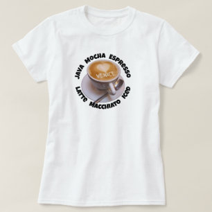 Liebesherz Venedig Cappuccino Kaffeetasse T-Shirt