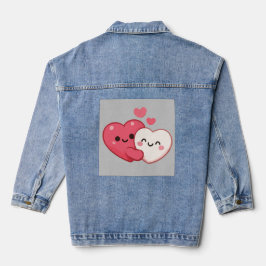 Liebesherzen Baby-Design  Jeansjacke