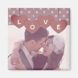 Liebesherzen-Banner Romantisch Überlagert Benutzer Magnet