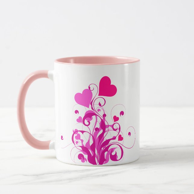 Liebesherzen Baum-25053 Tasse (Links)