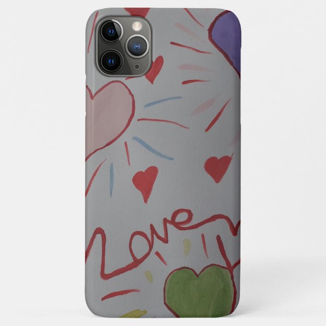 Liebesherzen Case-Mate iPhone Hülle (Rückseite)