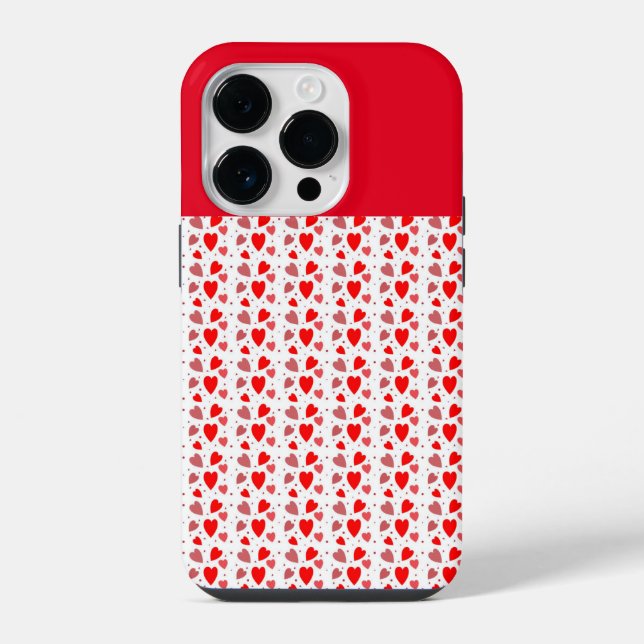 Liebesherzen iPhone Hülle (Rückseite)