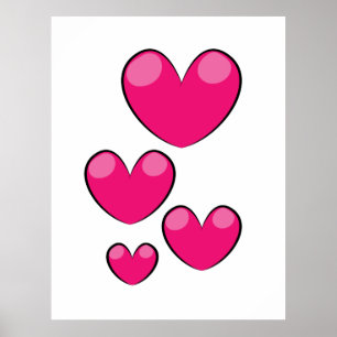 Liebesherzen Poster