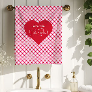 Liebesherzen Valentinstag Badehandtuch-Geschenk fü Badhandtuch Set