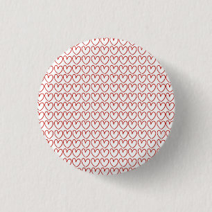 Liebesherzmuster Button