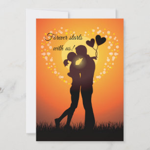 Liebeskarte für den Valentinstag und darüber hinau Feiertagskarte