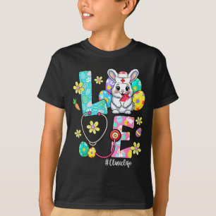 Liebesklinik Leben Hase Stethoskop Ostern T-Shirt