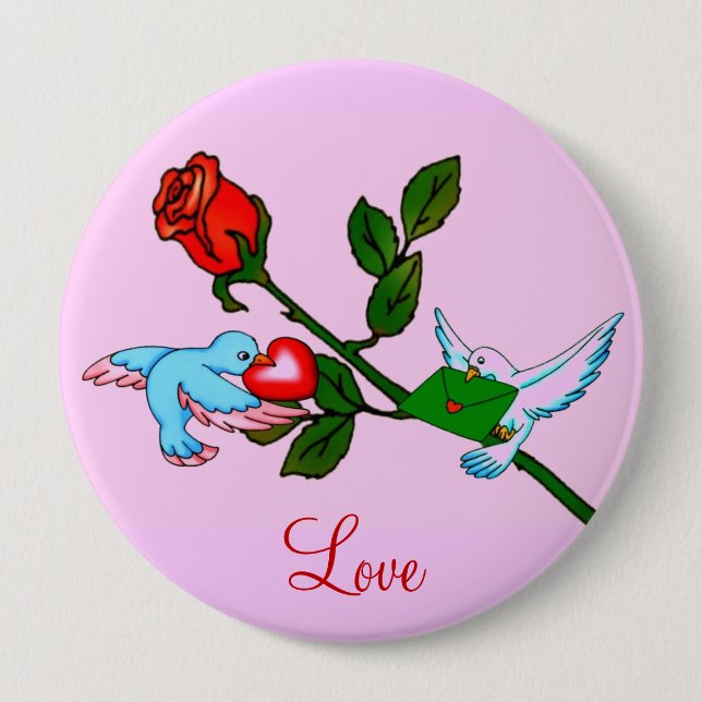 Liebesknopf Button (Vorderseite)