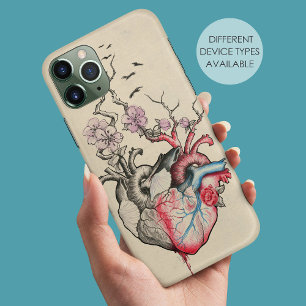 Liebeskunst Surreal Anatomische Herzen Blumen Vint Case-Mate iPhone Hülle