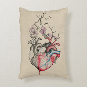 Liebeskunst Surreal Anatomische Herzen Blumen Vint Zierkissen