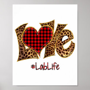Liebeslabor Leben Leopard Gemischt Flanell Valenti Poster