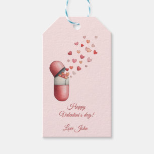 Liebesmedizin Valentinstag-Design Geschenkanhänger