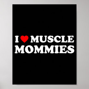 Liebesmuskel-Muttis Spaß Herz Muskel Fitness Gym Poster