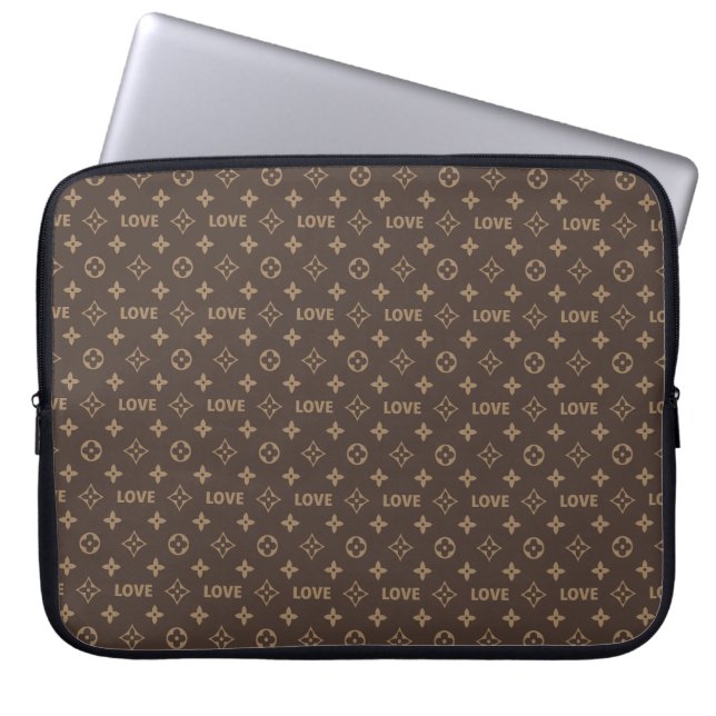 Liebesmuster Louis Vuitton Laptopschutzhülle (Vorderseite)