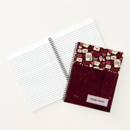 Liebesmuster oberes Band Notizbuch