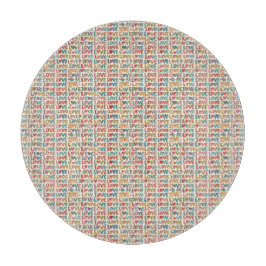 Liebesmuster  schneidebrett