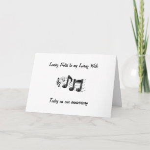 LIEBESNOTIZEN AN MEINE FRAU ZUM HOCHZEITSTAG KARTE
