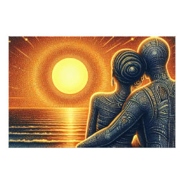 Liebespaar Motiv - Fotodruck