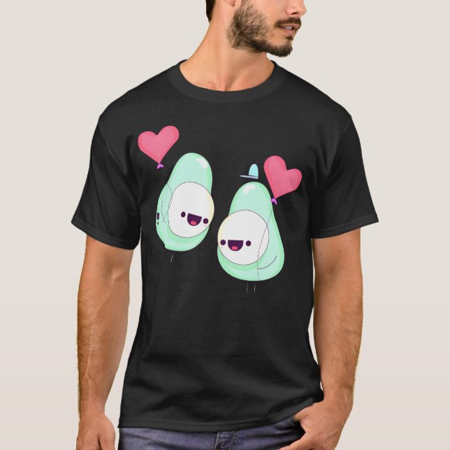 Liebespaar Retro T-Shirt (Vorderseite)