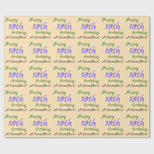Liebespapier zum 18. Geburtstag Geschenkpapier