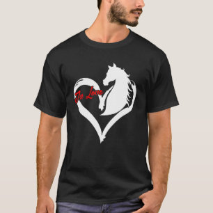 Liebespferd Grafik Pferdeliebhaber Reitsport Reite T-Shirt
