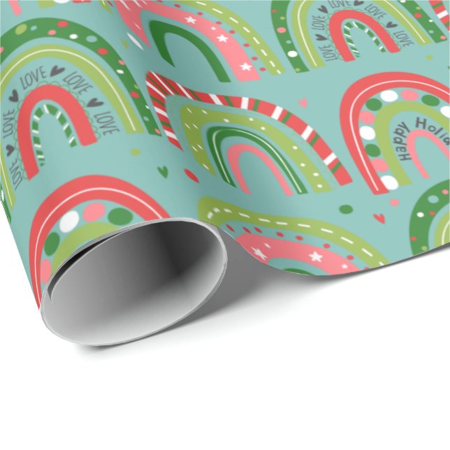 Liebesregenbogen  geschenkpapier (Rolleneckpunkt)