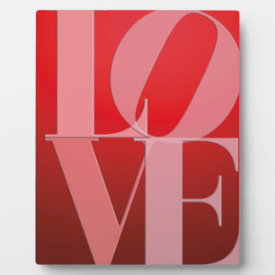 Liebesromanze Rot Pink Fotoplatte
