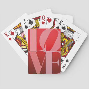 Liebesromanze Rot Pink Spielkarten