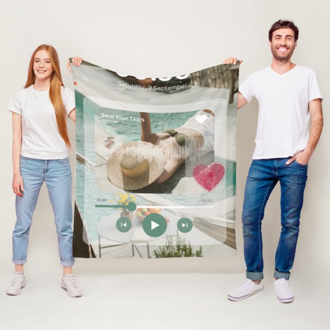 #Liebe'sSaveYourTearsFleece-Blanket Fleecedecke (Beispiel)