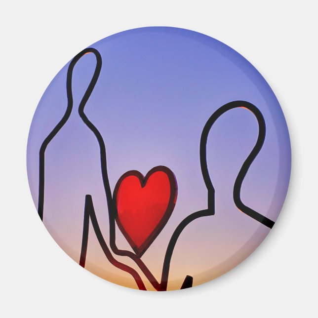 Liebesstatue Magnet (Vorne)