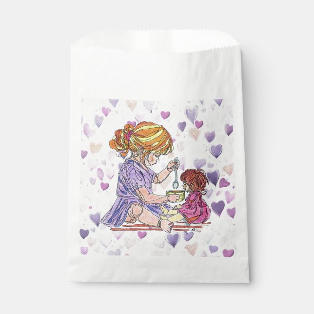 Liebestasche Little Girl und Babydoll Geschenktütchen (Vorderseite)