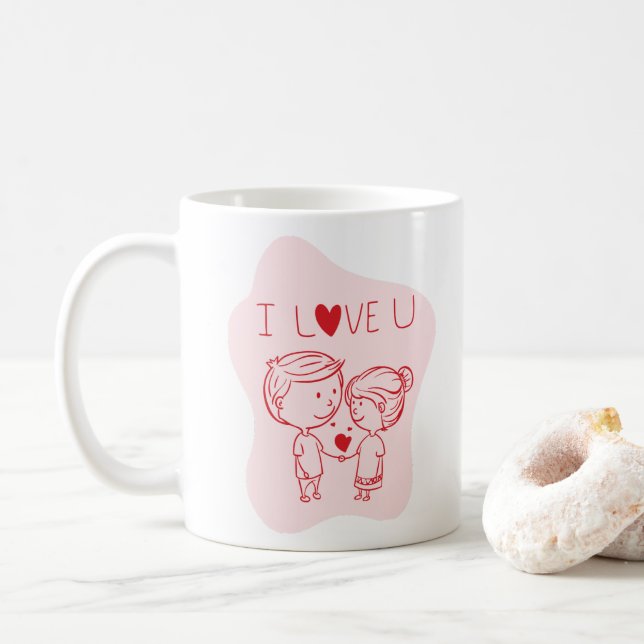 LIEBESTASSE KAFFEETASSE (Mit Donut)