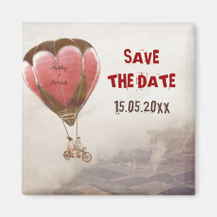 LIEBESTRAUM Hochzeit Speichern Sie das Datum Magnet