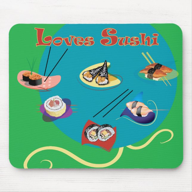 Liebesushi Mousepad (Vorne)