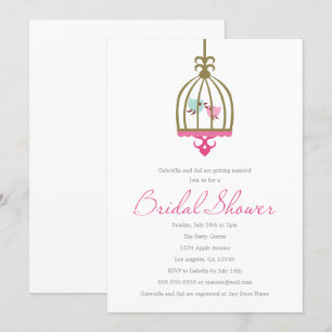 Liebesvögel  Einladung zur Brautdusche