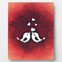 Liebesvögel Fotoplatte