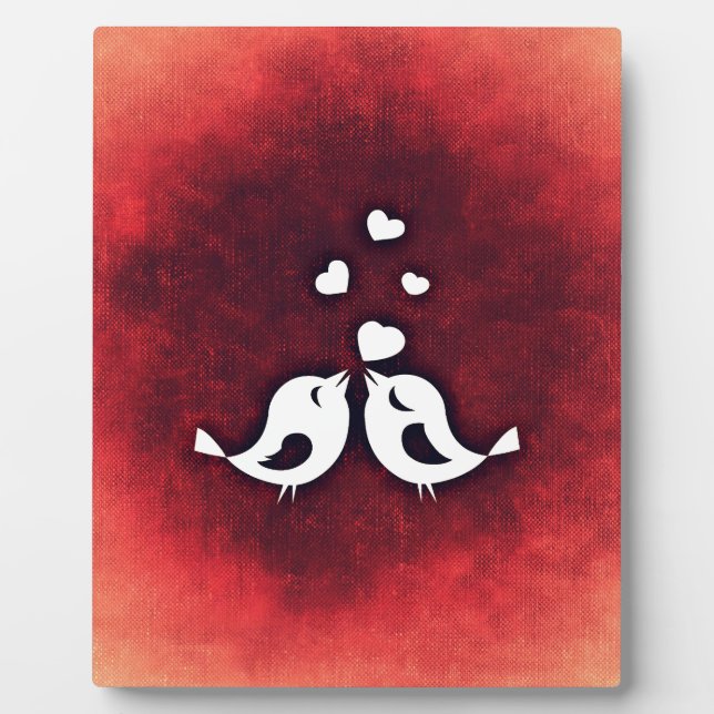 Liebesvögel Fotoplatte (Vorderseite)