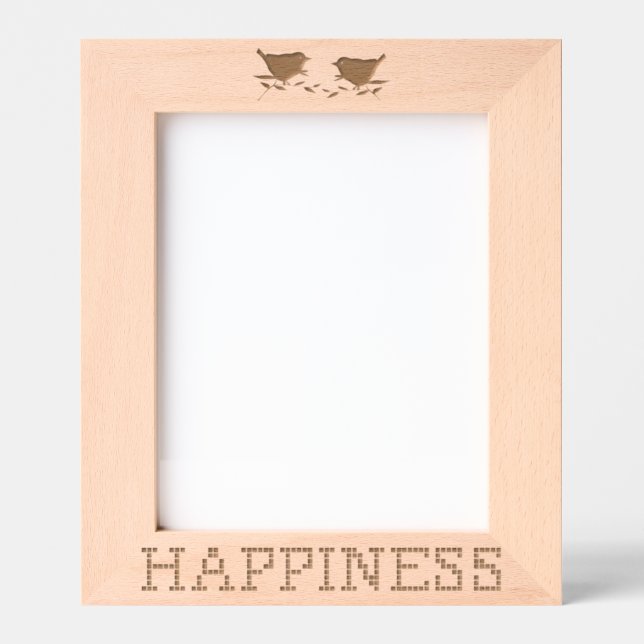 Liebesvögel glücklich geätzte Rahmen (Vorderseite)