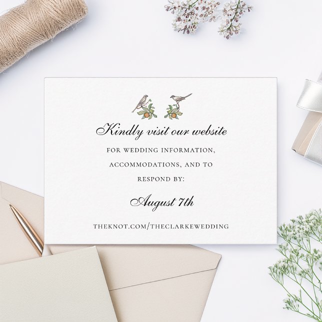 Liebesvögel Hochzeitkarte Begleitkarte (Von Creator hochgeladen)