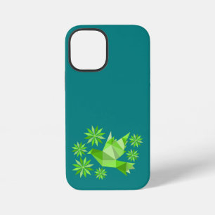 LIEBESVOGEL MIT BLUMENGESCHENK SPEZIELLER TAG, GEB iPhone 12 MINI HÜLLE