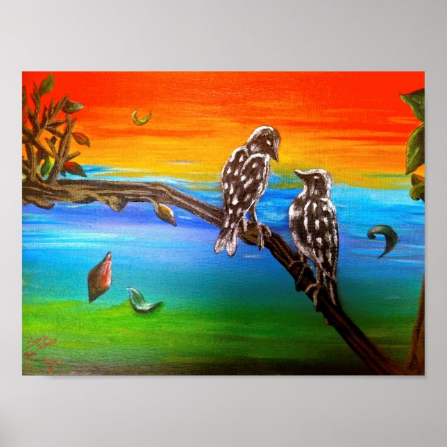 Liebesvögel Poster (Vorne)