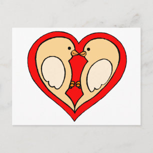Liebesvögel Postkarte