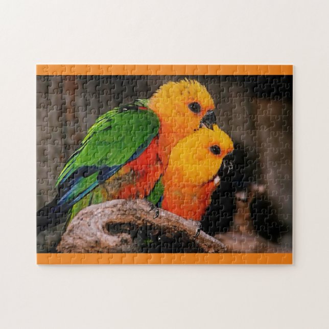 Liebesvögel Puzzle (Horizontal)
