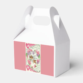 Liebesvögel Rosa Vintage Valentine Gastgeschenke B Geschenkschachtel