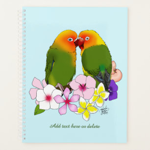 Liebesvögel Tropische Blume Planer