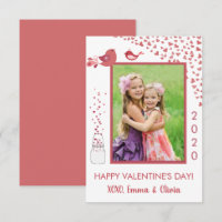 Liebesvögel Valentinstag Herzkarte