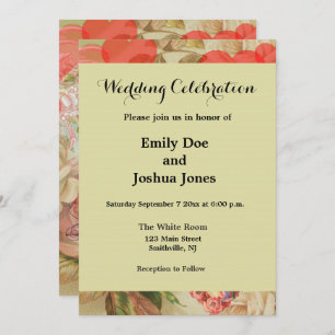 Liebesvögel Vintag antikes Herz Einladung