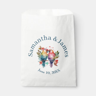 Liebesvögel Wasserfarbenpasten Geschenktütchen